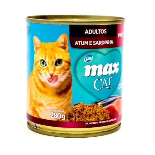 Pate Max Wet 280g Cat Atum Sard Adulto