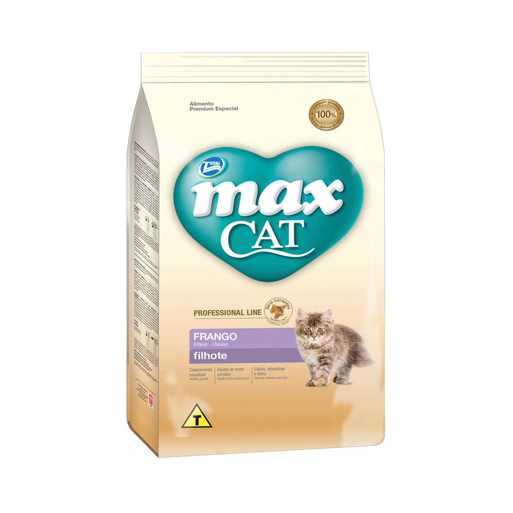 Ração Max Cat Profissional Line Filhote Frango 1kg