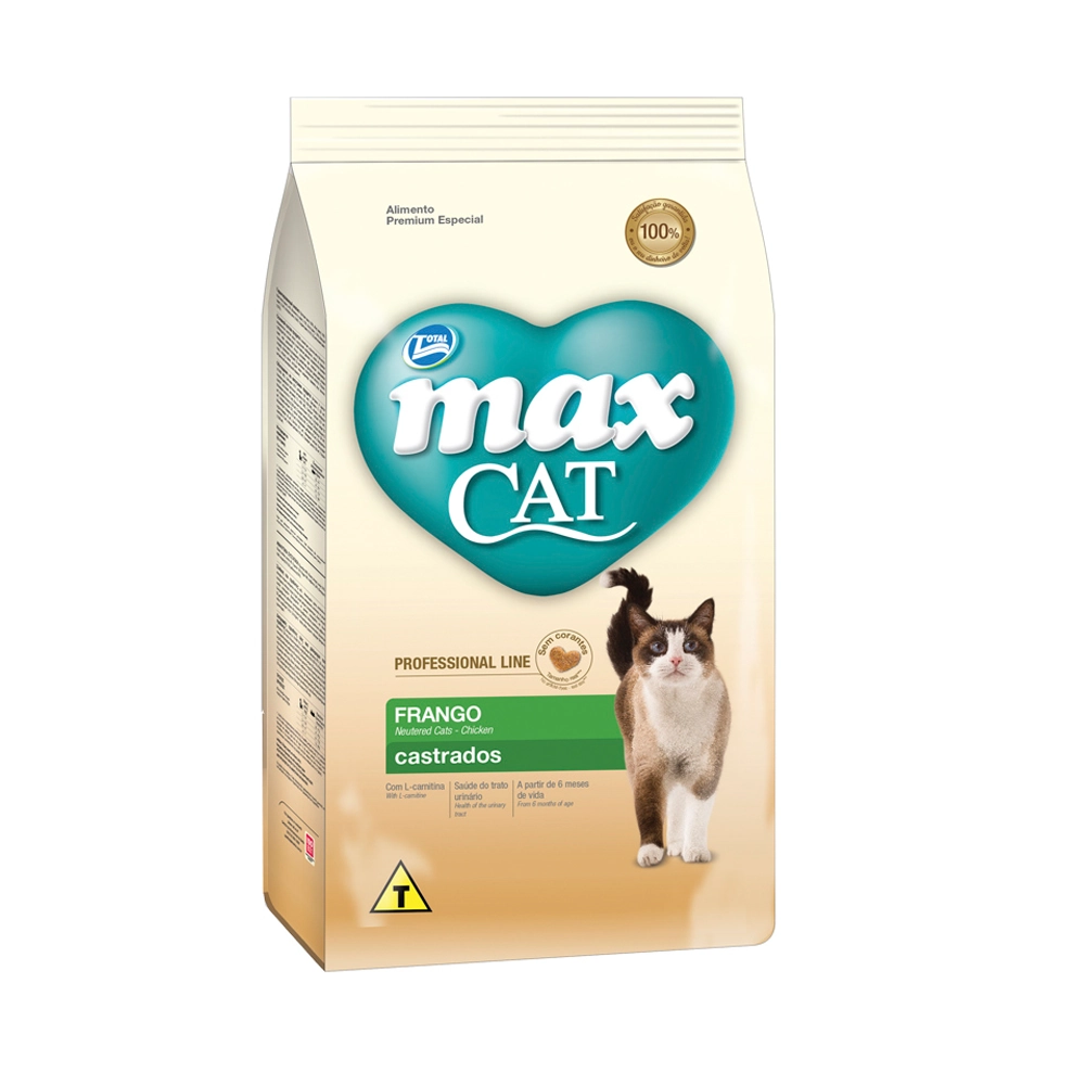 Ração Max Cat Profissional Line Castrados Frango 1kg
