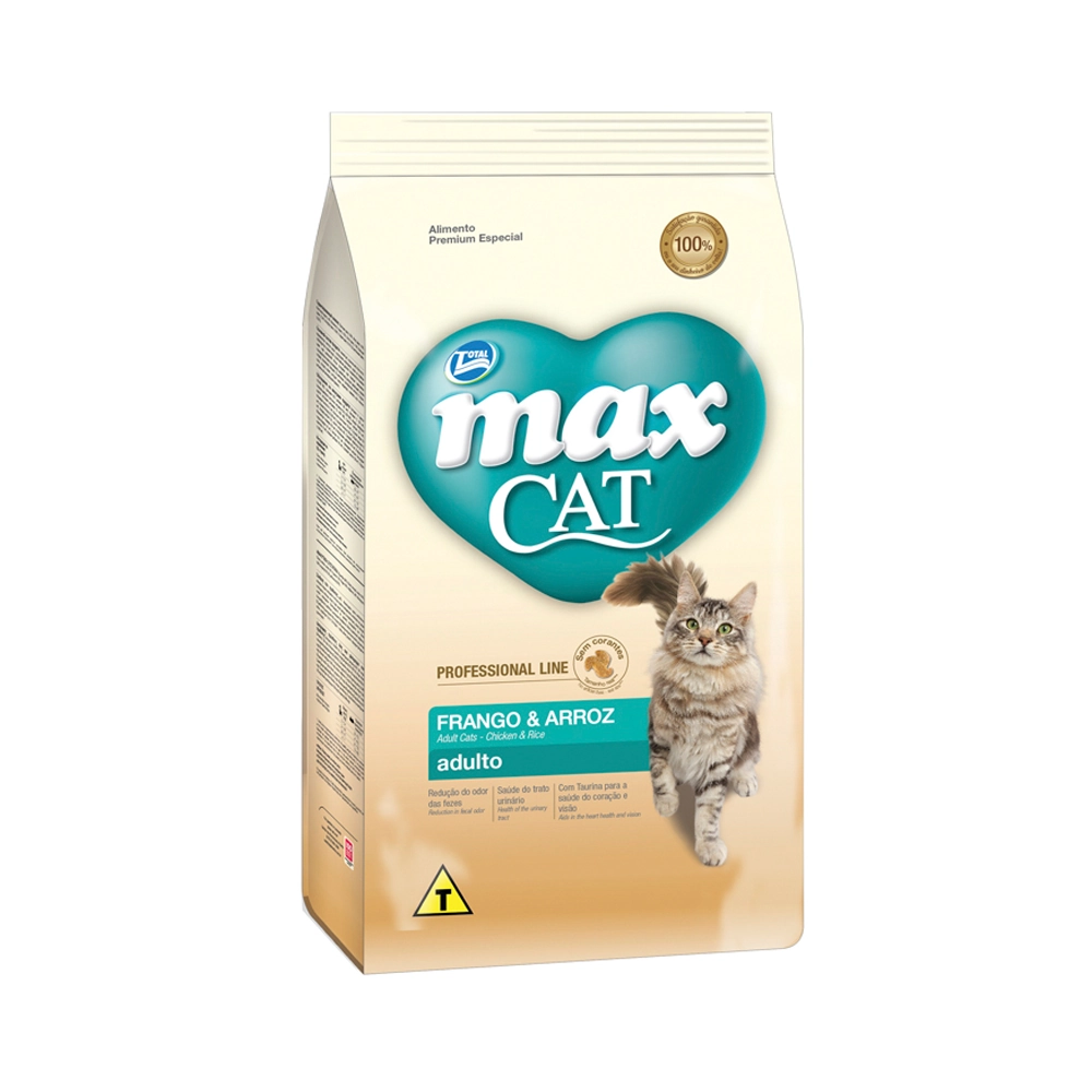 Ração Max Cat Profissional Line Adulto Frango e Arroz 1kg