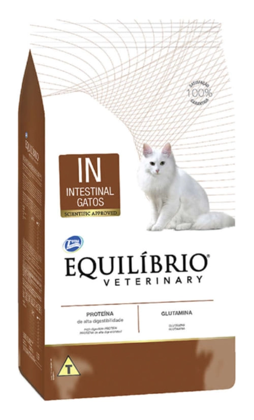Ração Equilíbrio Veterinário Gatos Adultos Intestinal 500g