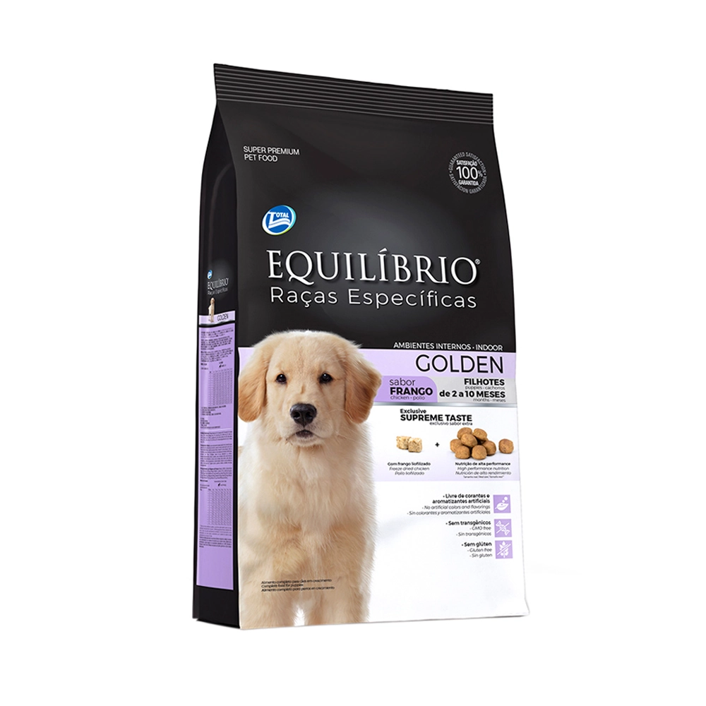 Ração Equilíbrio Para Cães Golden Filhotes Sabor Frango 12kg