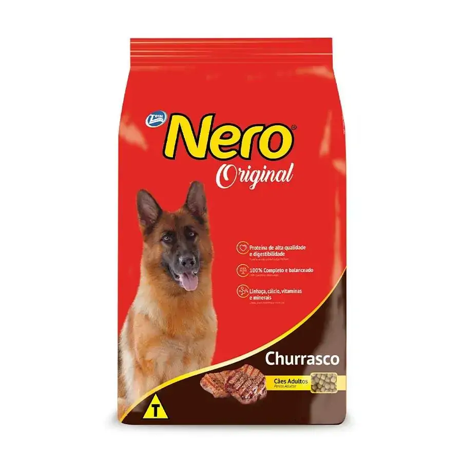 Ração Nero Para Cães Adultos Sabor Churrasco 15kg
