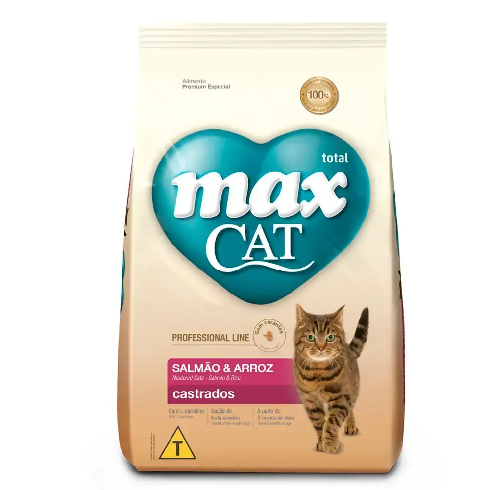 Max Cat P.line Castrado Salmao 1kg