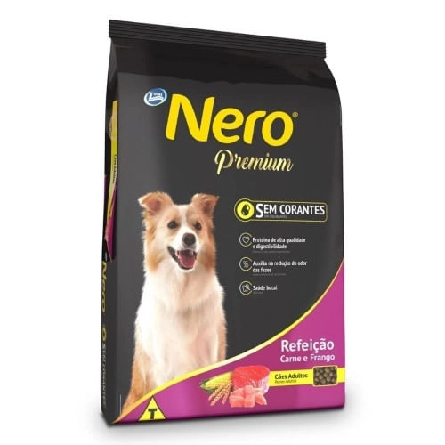 Nero Premium Refeicao Carne E Arroz Adulto 15kg