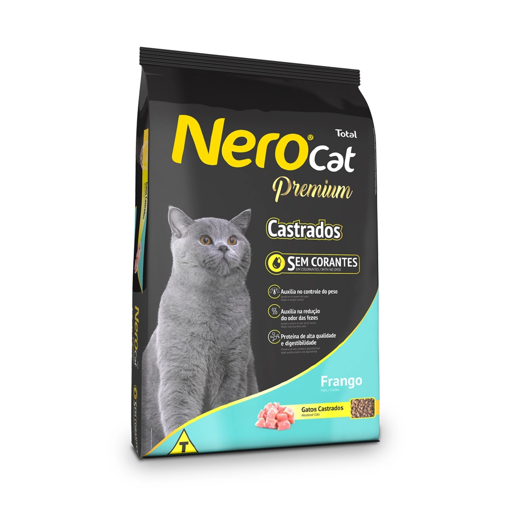 Racao Nero Cat Castrado Frango20k Sc/20 Kg