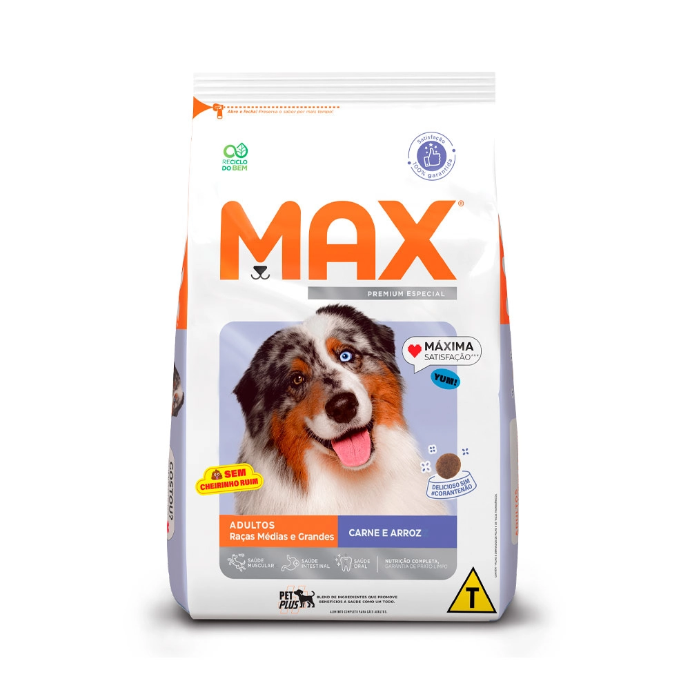 Max Caes Adulto Carne Med/grd 15kg
