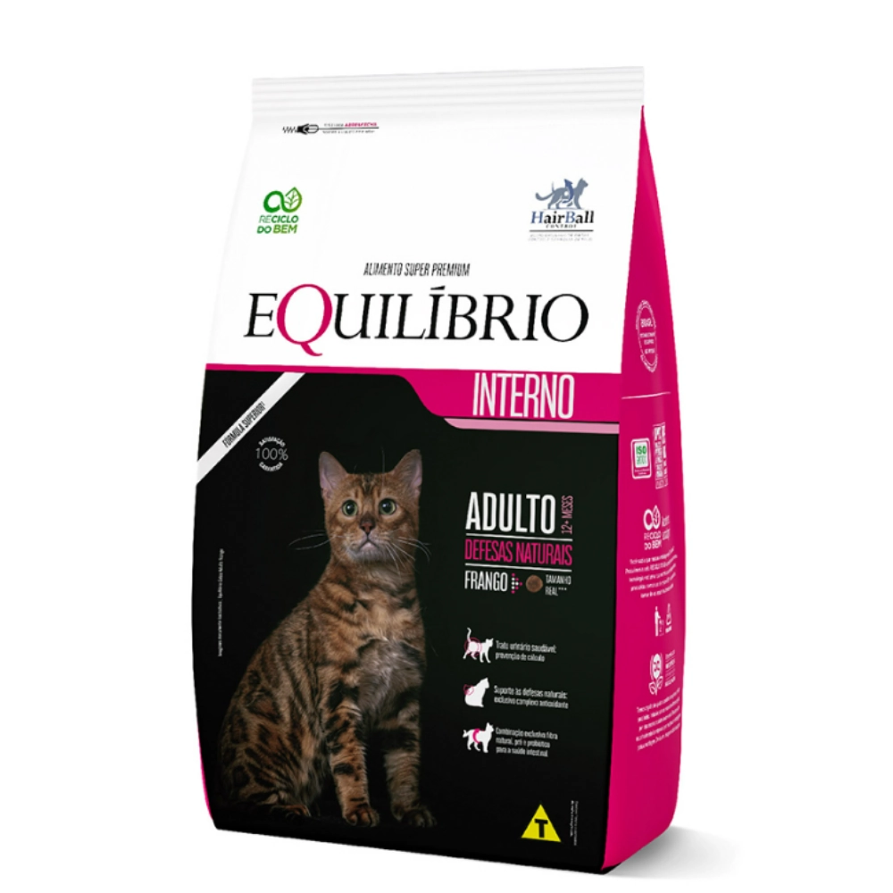 Racao Equilibrio Gato Adulto Frango 1,5kg