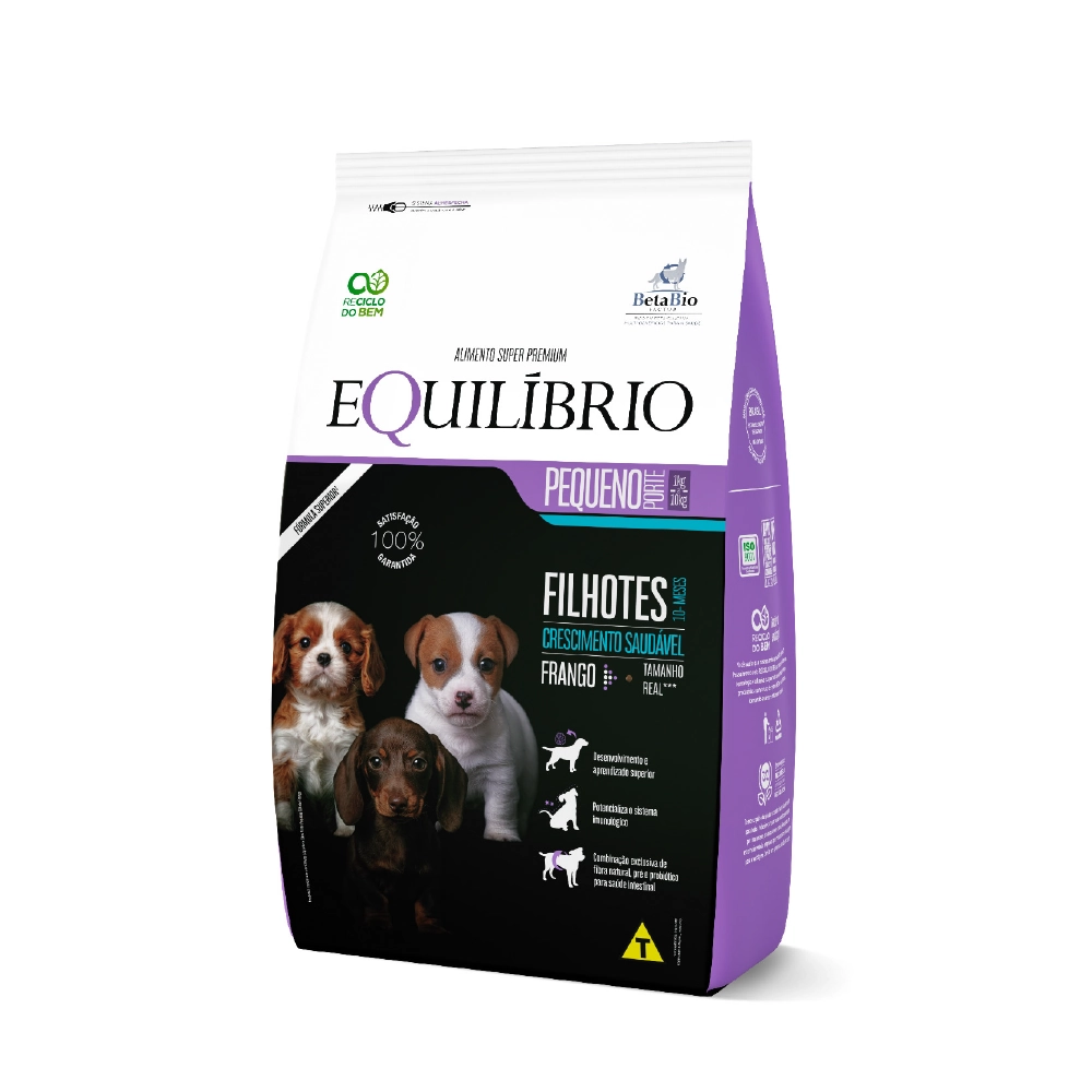 Racao Equilibrio Caes Porte Pequeno Filhote Frango 2,5kg