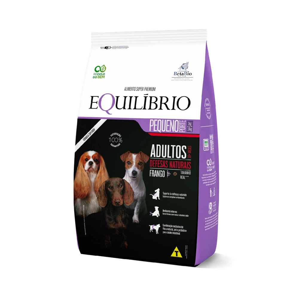 Racao Equilibrio Caes Porte Pequeno Adulto Frango 2,5kg