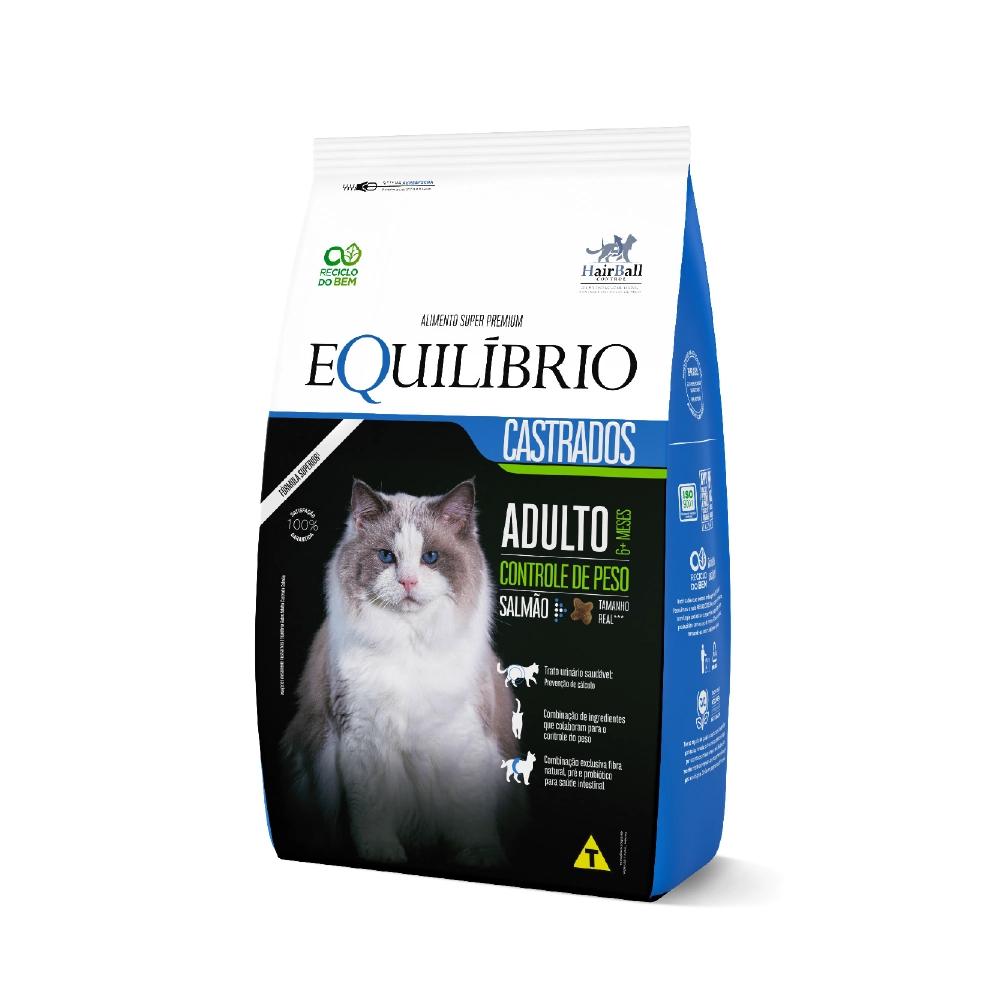 Equilibrio Gato Adulto Castrado Salmao 7,5kg
