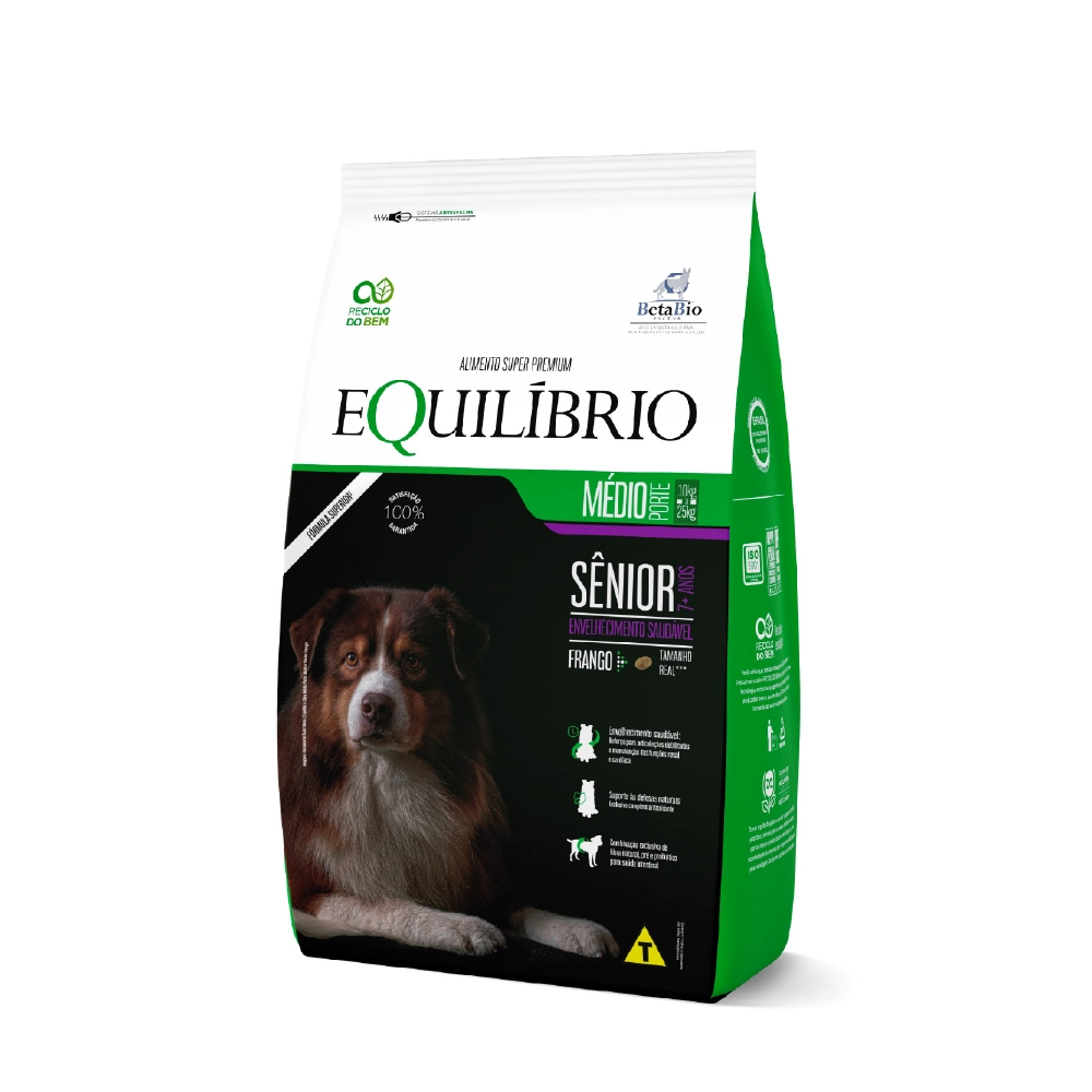 Ração Seca Equilíbrio Mature Para Cães Senior Total 12kg