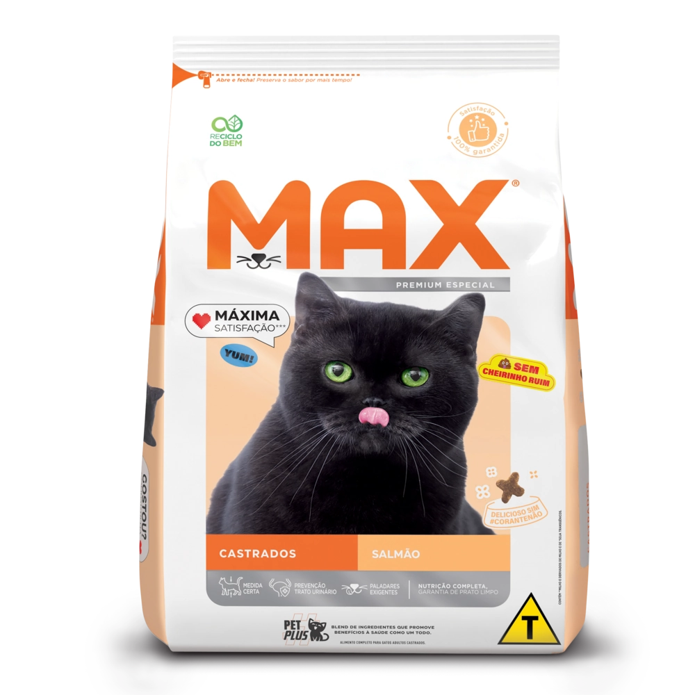 Max Cat Castrado Salmao 1kg
