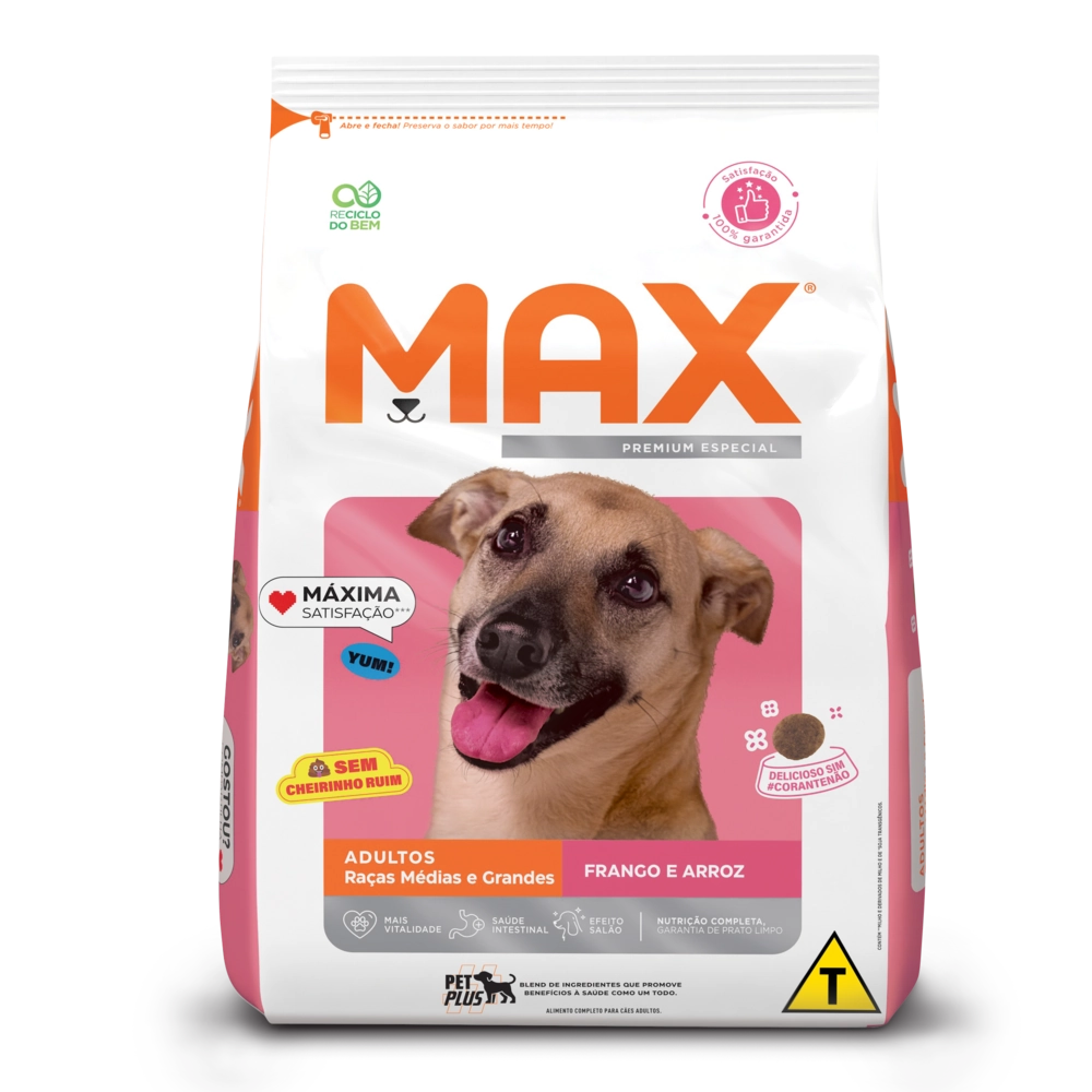 Max Caes Ad Frango E Arroz 3kg