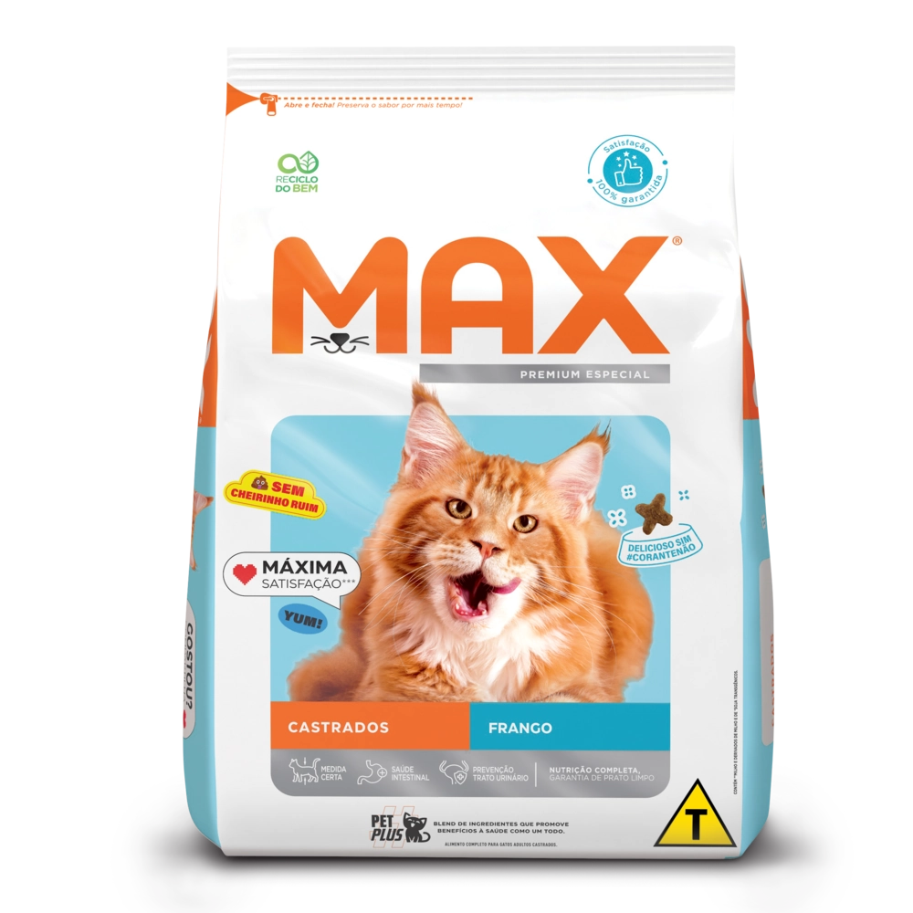 Max Cat Castrado Frango 3kg