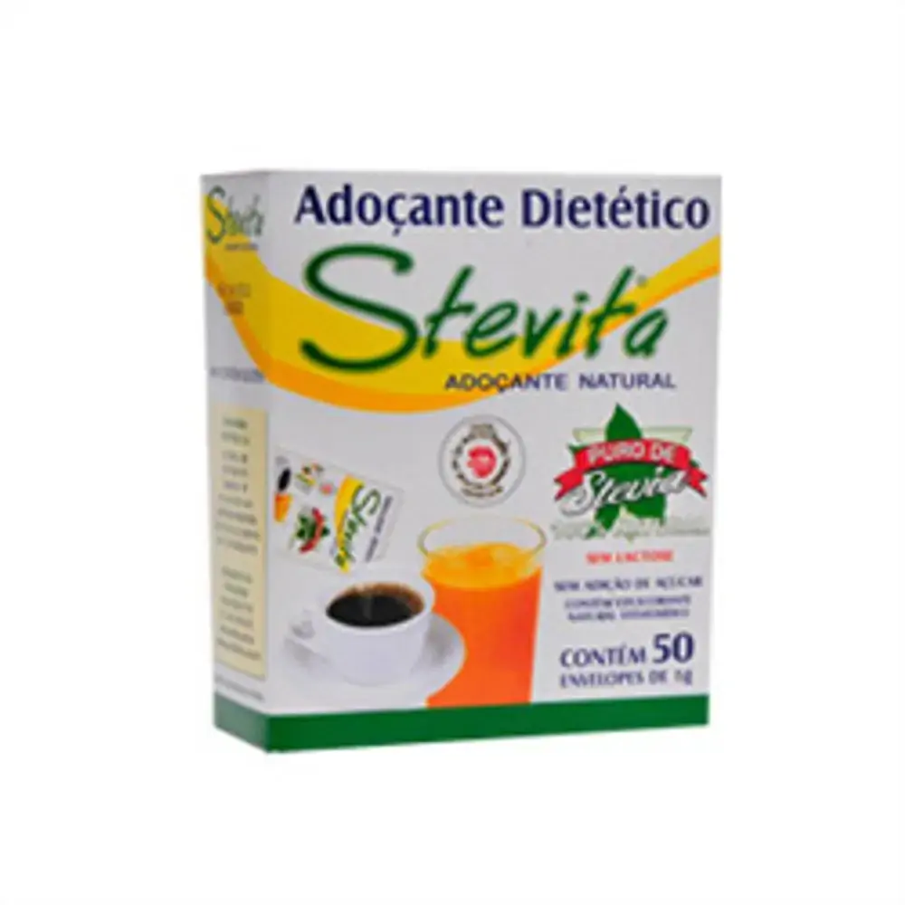 Adoçante Com 50 Envelopes Dose Individual Stevita