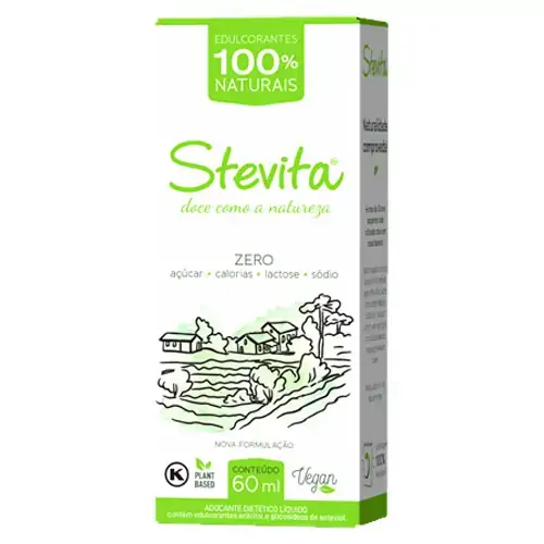 Adoçante Líquido Zero Lactose Stevita Caixa 60ml