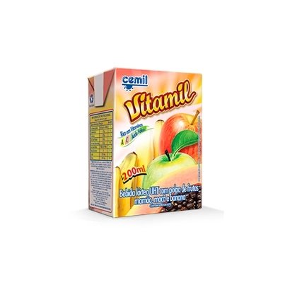 Bebida Láctea Vitamil Cemil Com Polpa De Frutas