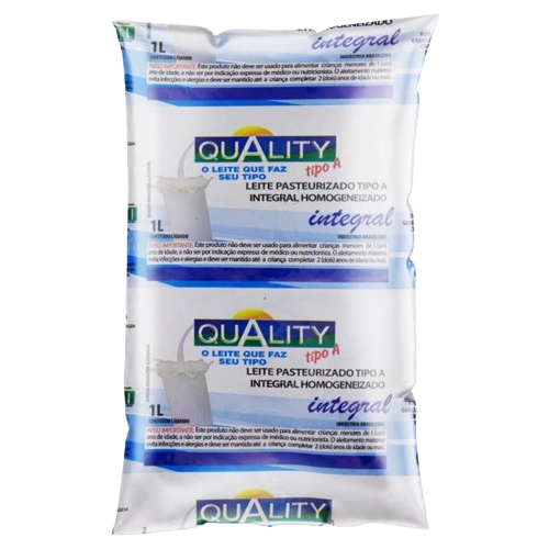 Leite Pasteurizado Tipo A Integral Quality Pacote 1l