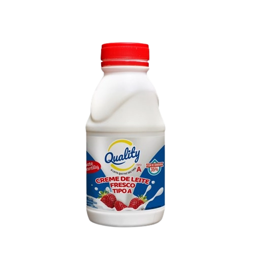 Creme De Leite Pasteurizado Bate Chantilly Quality Garrafa 500g