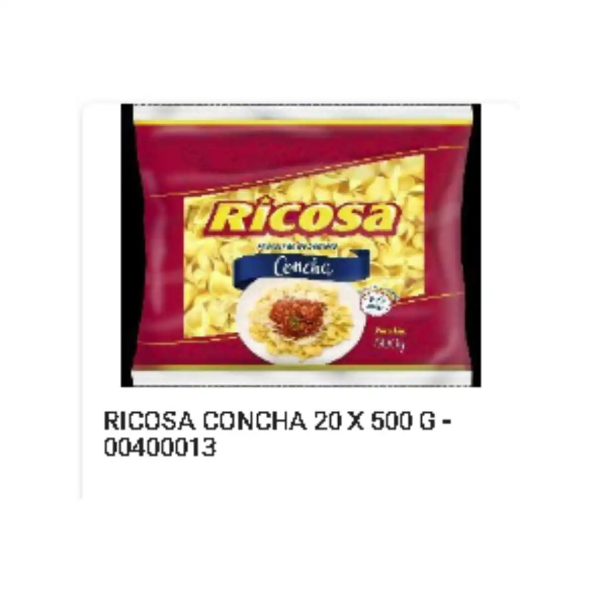 Mac Ricosa Semola 500g Concha