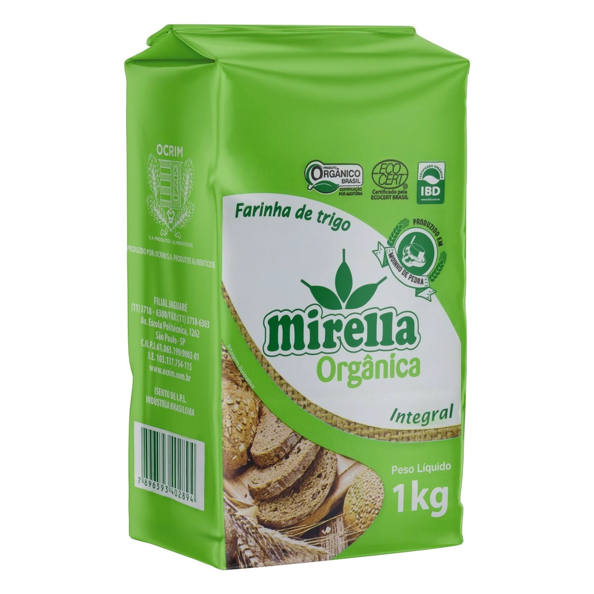 Farinha de Trigo Integral Orgânica MIRELLA 1kg
