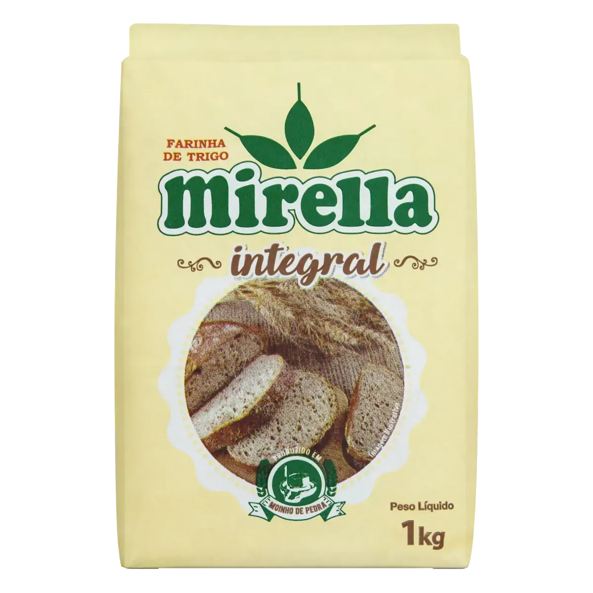 Farinha de Trigo Integral Mirella Pacote 1kg