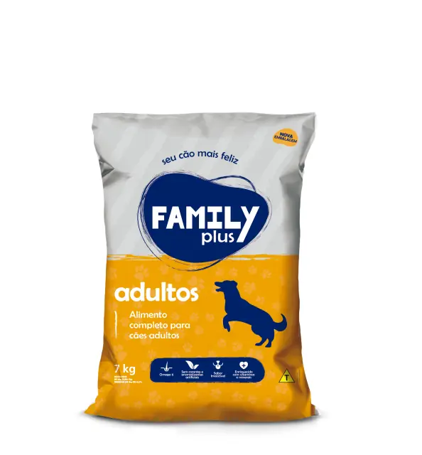 Racao Caes Adultos Family Plus 7kg