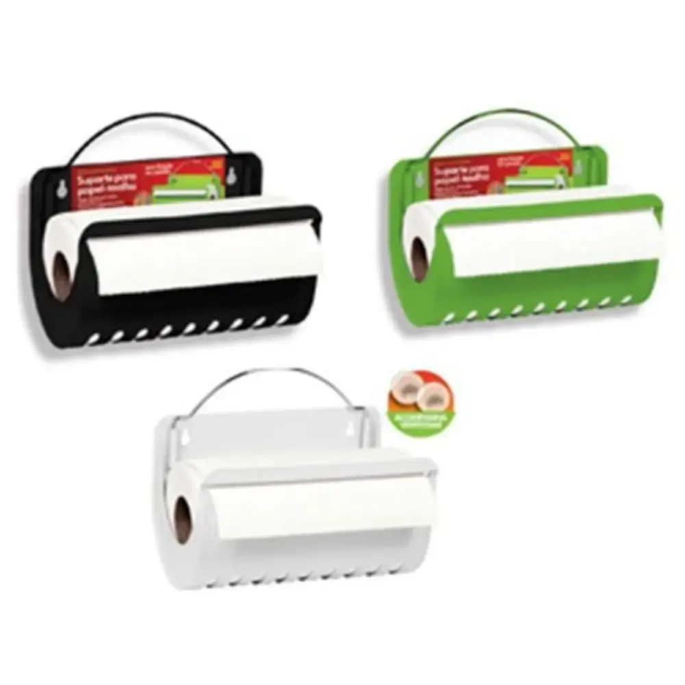 Porta Rolos Plast Niquel