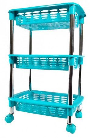 Fruteira Ret Tripla Azul 354 6 Niquelart