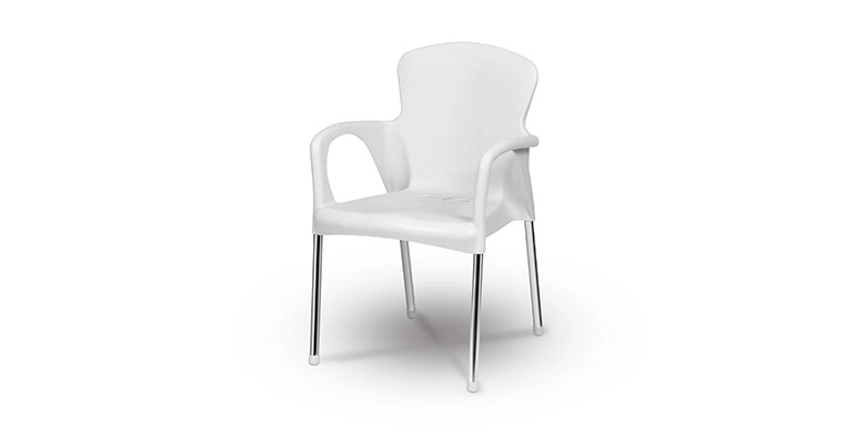 Poltrona Cromo Branco 388 Niquelart Etiquetar