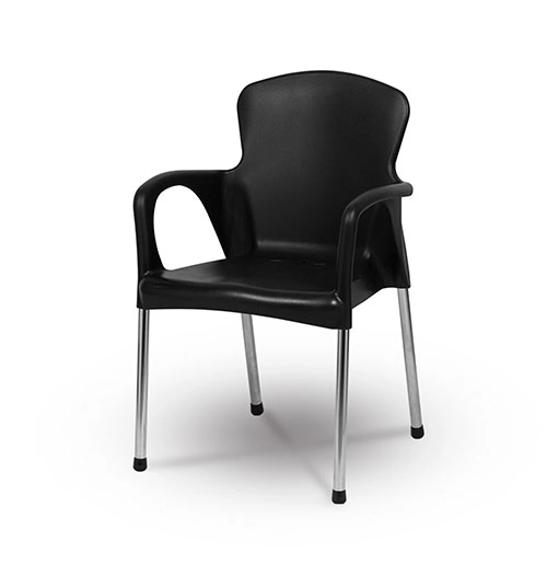Poltrona Cromo Preto 388 Niquelart Etiquetar