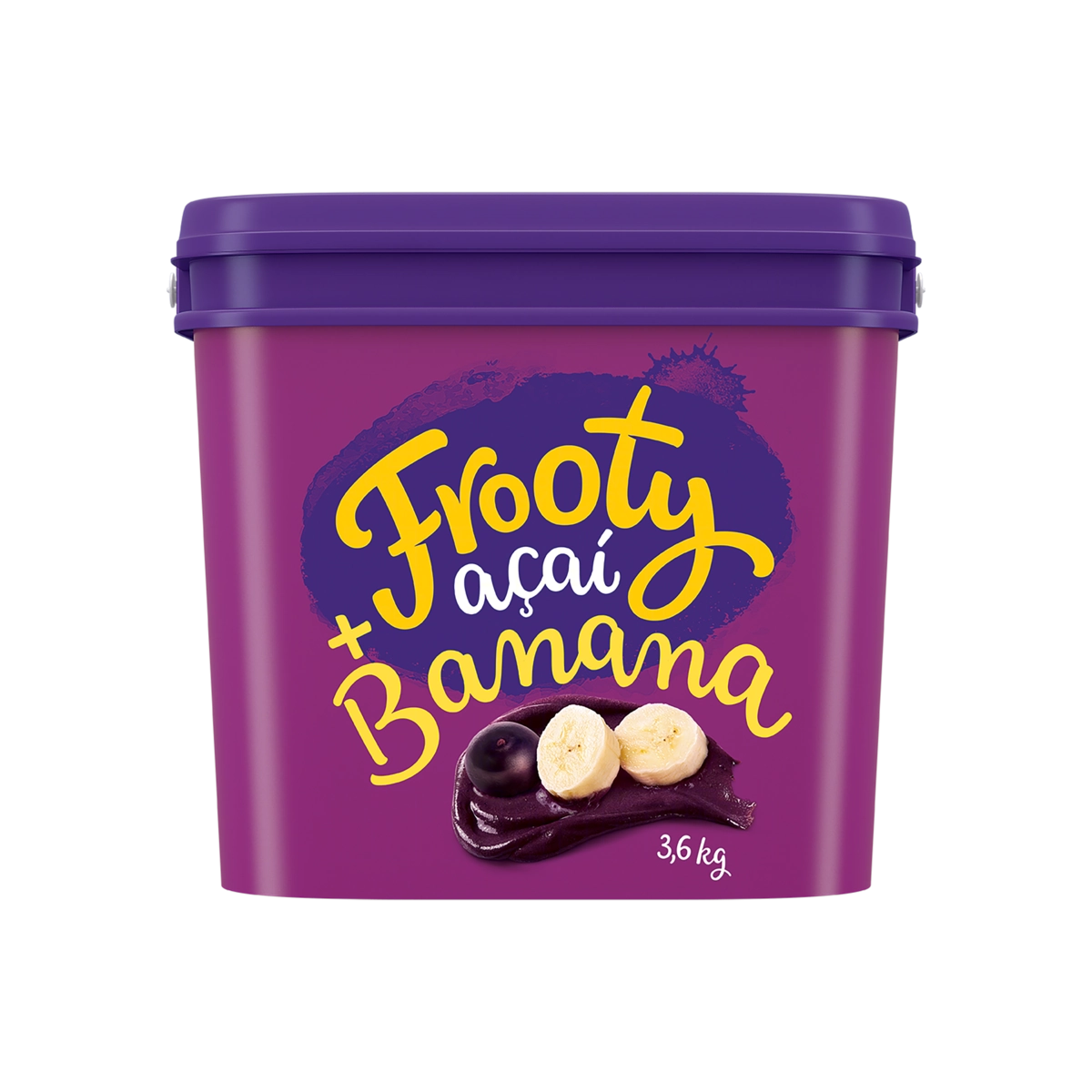 Sorbet Açaí E Banana Frooty Balde 3,6kg