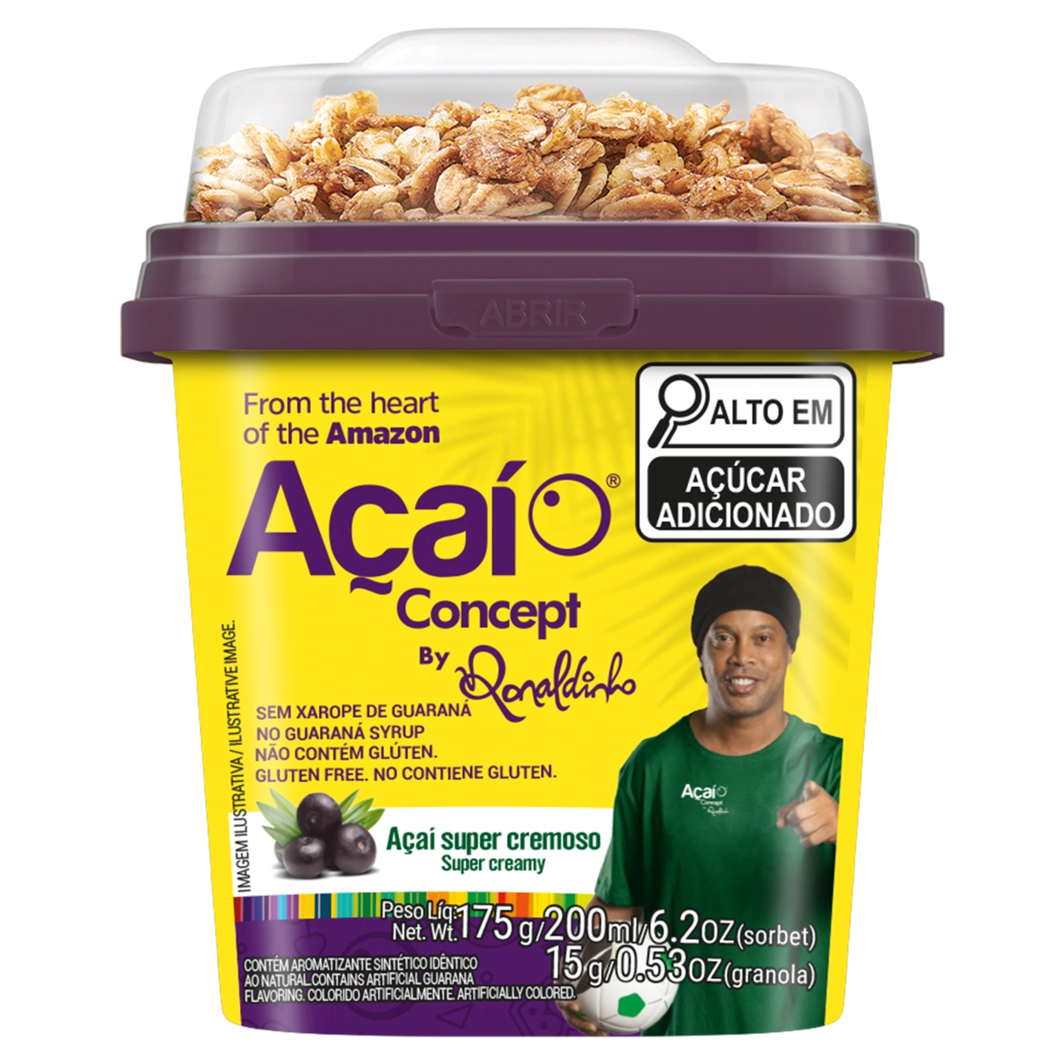 Sorbet Com Granola Açaí Concept Pote 190g