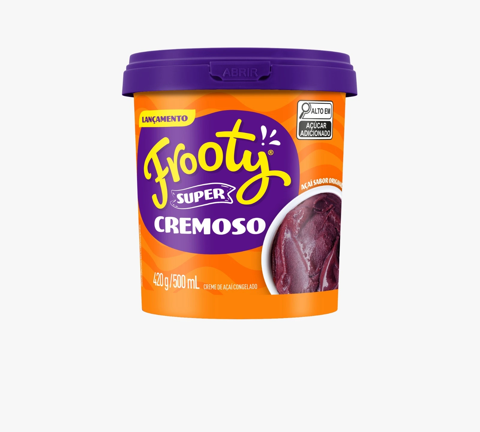 Acai Frooty Original Pt 500ml Super Cremoso