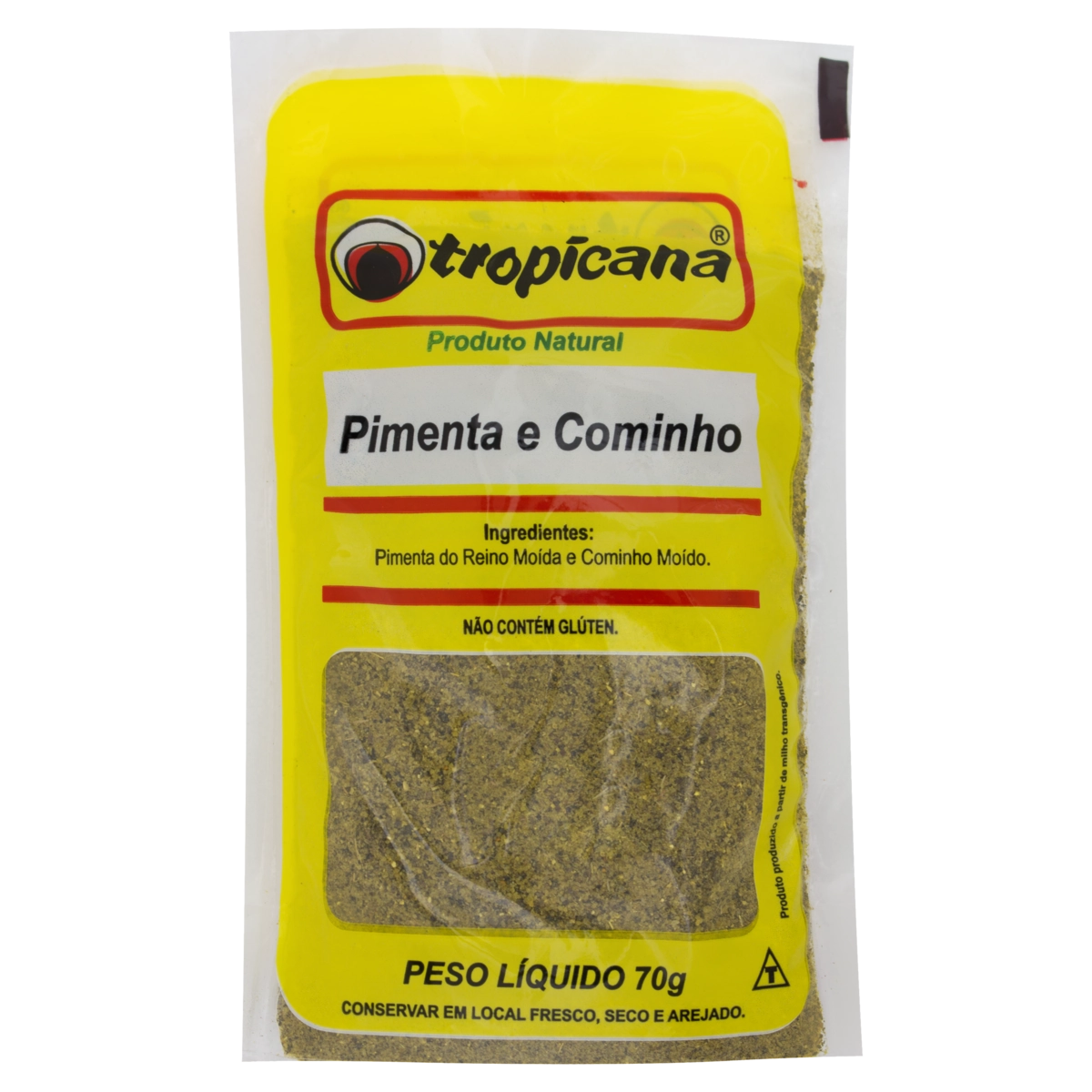 Pimenta E Cominho Pó Tropicana Pacote 70g
