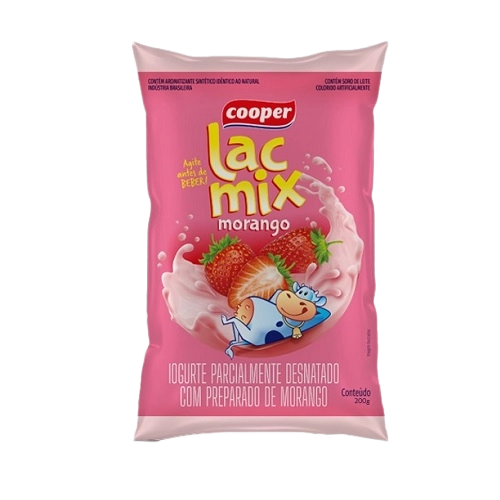 Iogurte Lac Mix Cooper Morango 1l