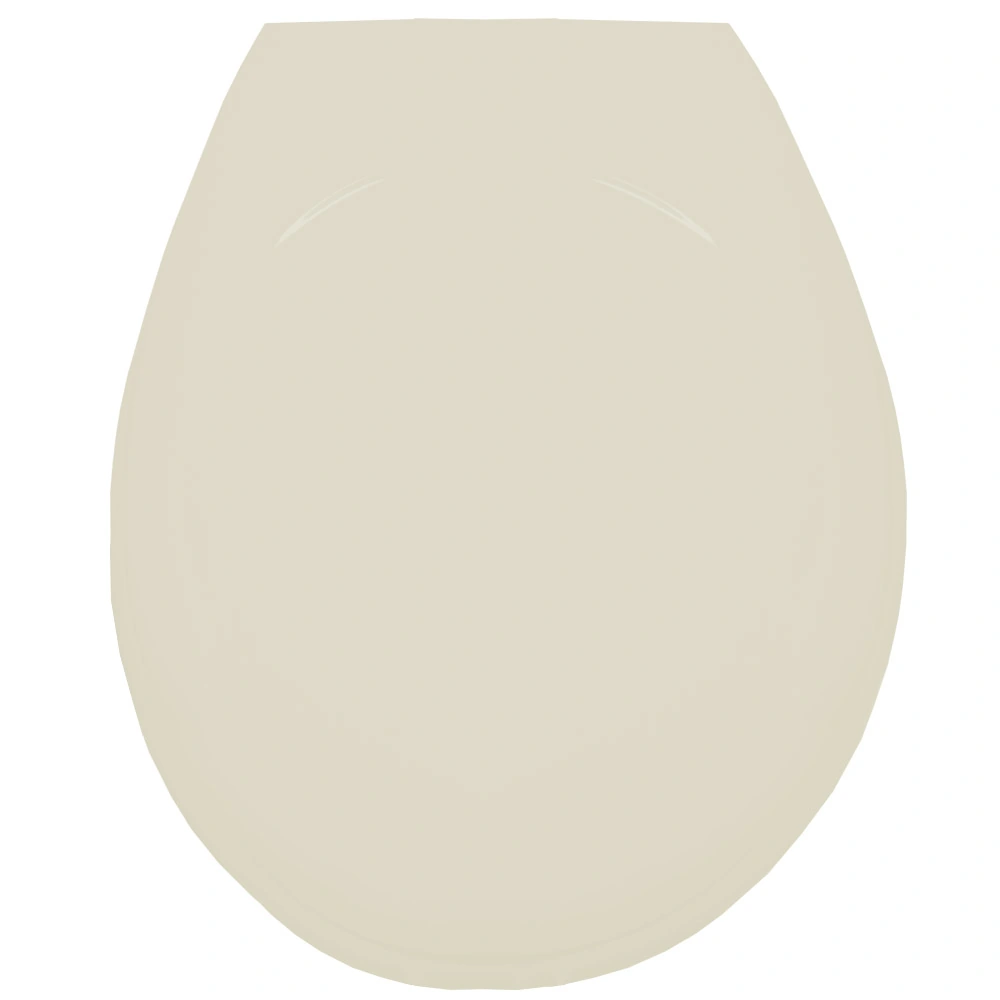Assento Sanitário Universal Oval Luxo Resina Termofixa Com Fechamento Convencional Biscuit Tupan