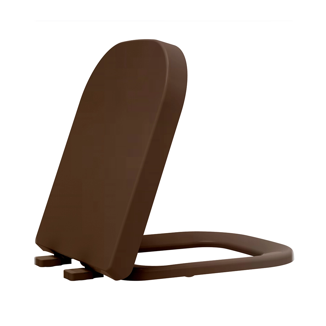Assento Deca Piano Marrom Fosco Resita Tf Soft Close Tupan