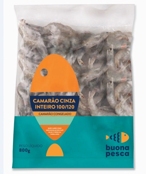 Camarao Buona Pesca 800gr Cinza Inteiro