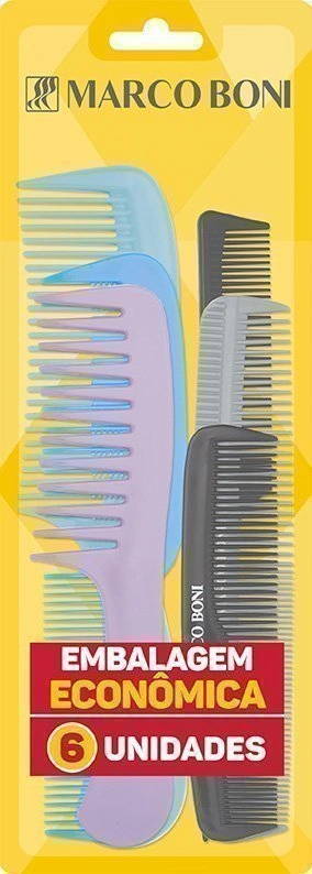 Kit 6 Pentes Colorido Ref. 3415b