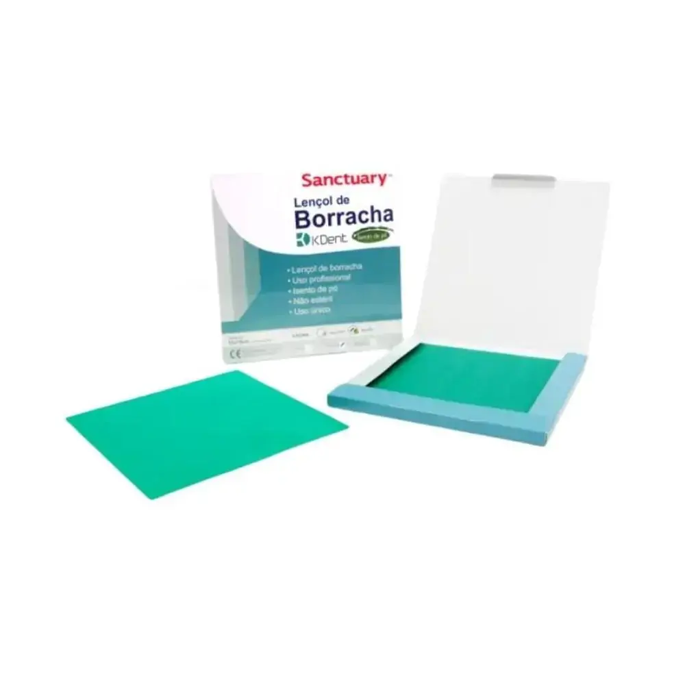 Lençol de Borracha Médio Verde Mentolado - KDent - 25.6062