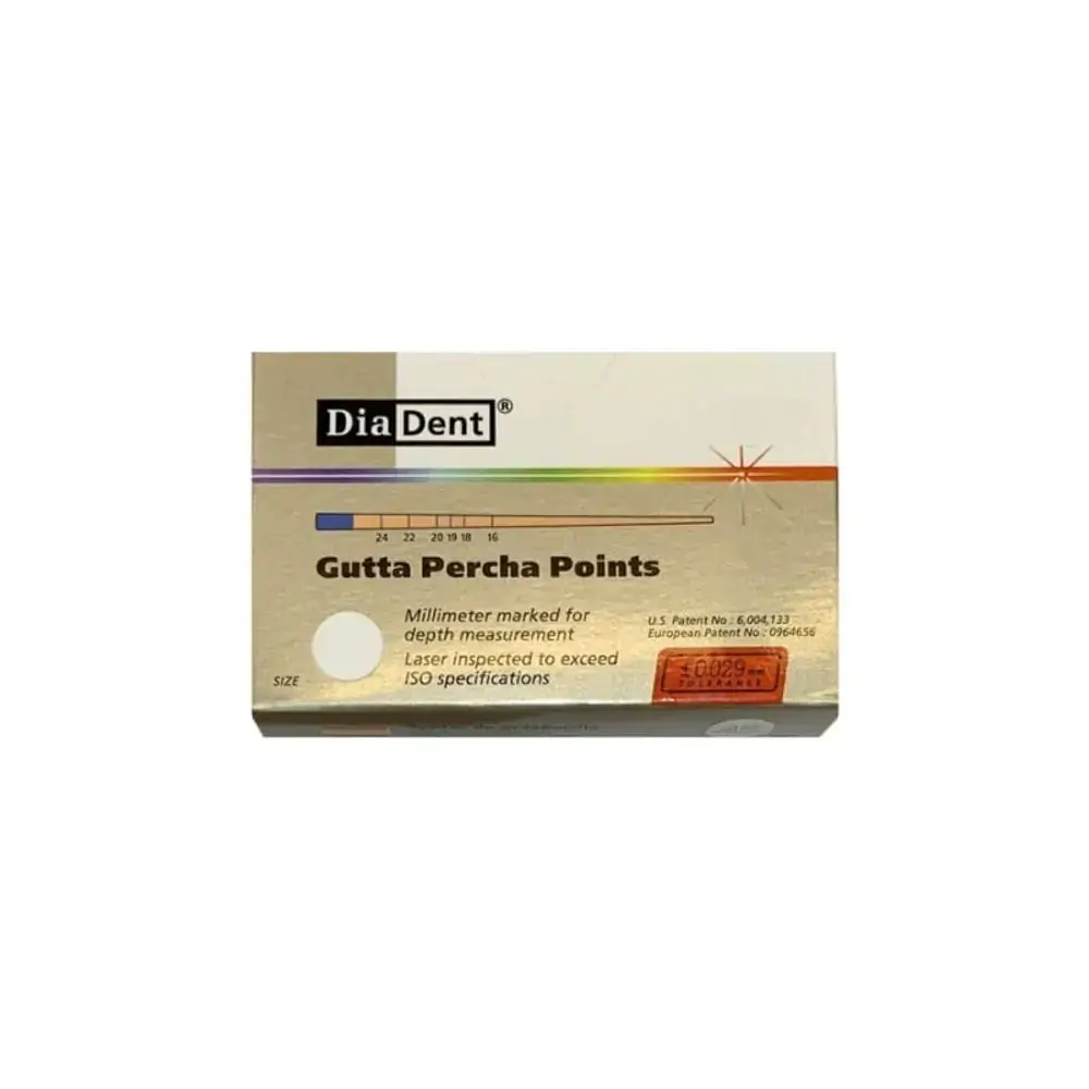Cone de Gutta Principal - Diadent - Quimidrol - 25 (Cód. 26.4845)