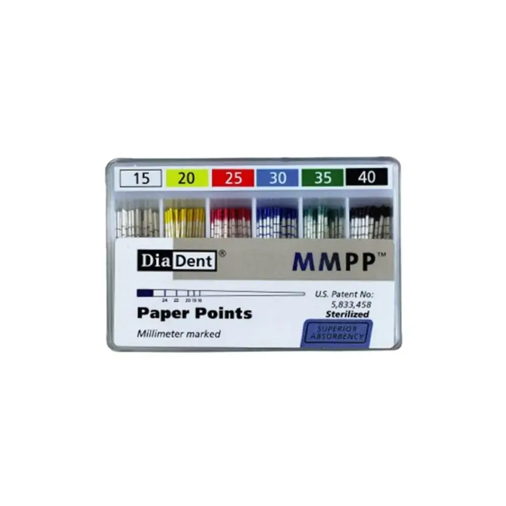 Ponta de Papel Absorvente PPMM Diadent 29mm - Quimidrol - 25 (Cód. 26.4867)
