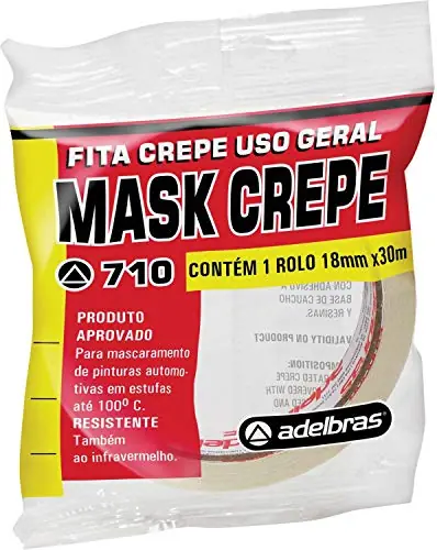 Fita Crepe 720 18mmx30 Metros. Adelbras
