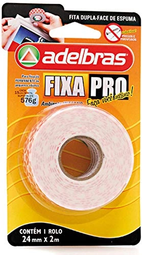 Fita Adesiva De Espuma Dupla Face 24mmx2m Fixa Pro