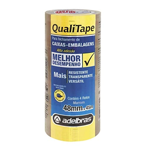 Fita Adesiva Marrom 45mm 40 Mts Adelbras