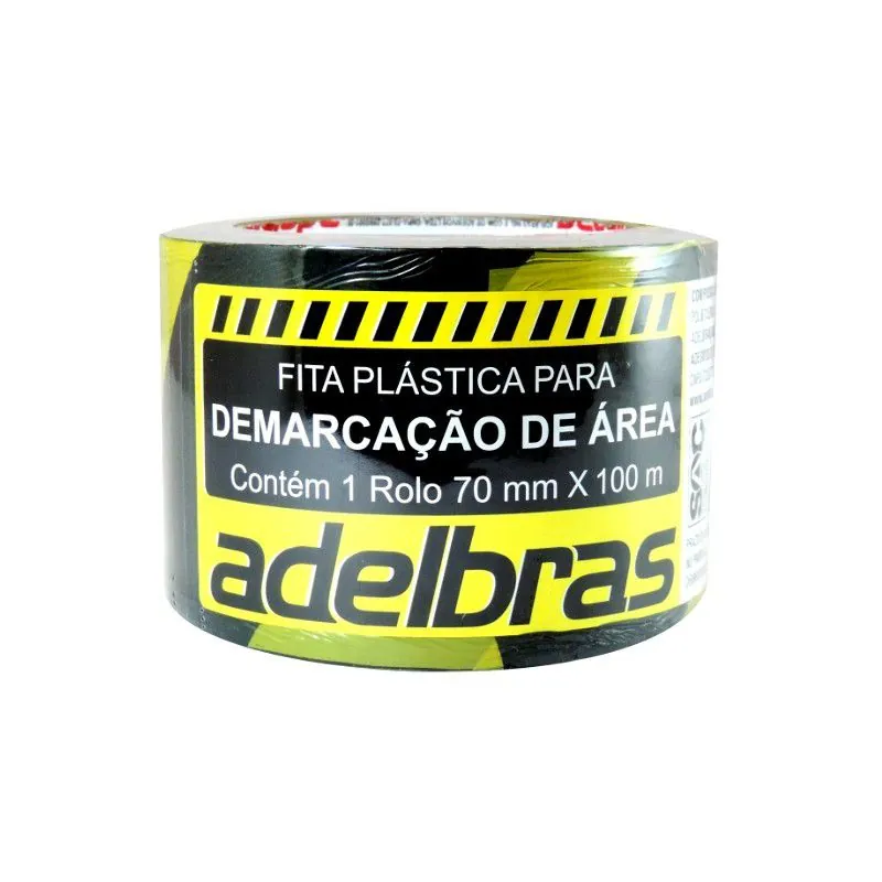 Fita Zebrada Adelbras 70mm X 100m