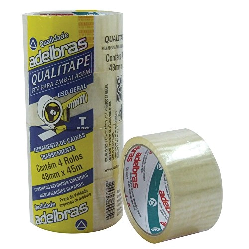 FITA ADESIVA TRANSPARENTE 48MMX45M ADELBRAS