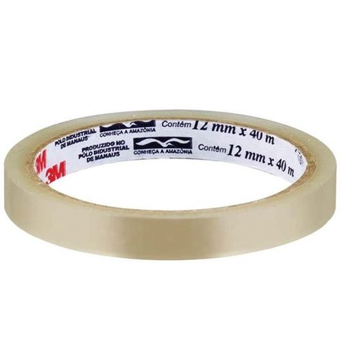 Fita Ades 12mmx40m Polisil Trans
